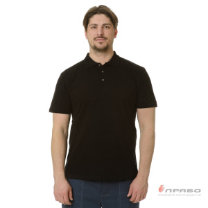 Рубашка «Поло» с коротким рукавом чёрная. Артикул: Трик1031. Цена от 882 р.