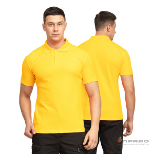 Рубашка «Поло» с коротким рукавом жёлтая. Артикул: Трик1031. Цена от 882 р.