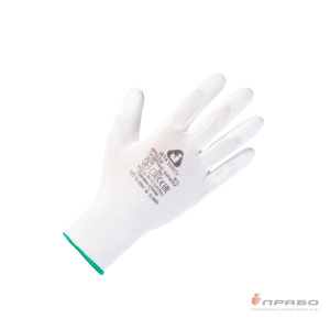 Перчатки нейлоновые с полиуретановым покрытием JP011w белые. Артикул: 10063. Цена от 101,00 р.
