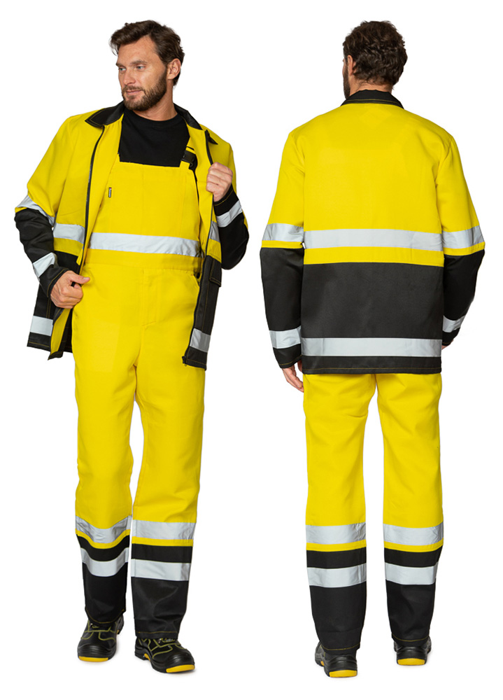 Для защиты от общих производственных загрязнений мы повторили популярный костюм «Спектр 2М» в желтой ткани