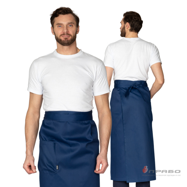 Передник поварской синий. Артикул: П004. #REGION_MIN_PRICE# в г. Казань