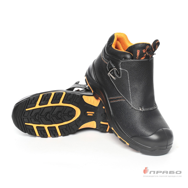 Ботинки сварщика Perfect Protection PRB12-CK с подошвой ПУ/нитрил, КП и АС чёрные. Артикул: 9659. #REGION_MIN_PRICE# в г. Казань