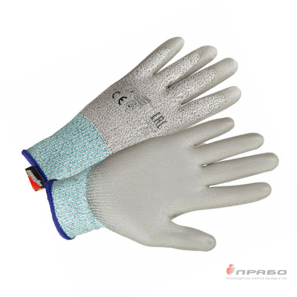 Перчатки для защиты от порезов из стекловолокна с ПУ-покрытием (арт. 220). Артикул: Пер155. #REGION_MIN_PRICE#
