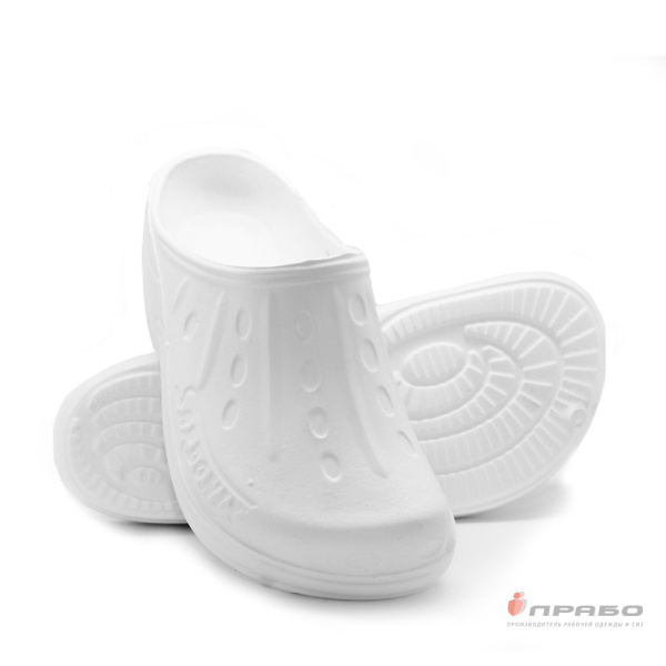 Сабо женские из ЭВА Sardonix белые. Артикул: Комб144. #REGION_MIN_PRICE# в г. Казань