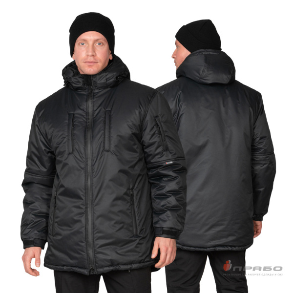 Куртка мужская утеплённая «Вегард» чёрная. Артикул: 10827. #REGION_MIN_PRICE# в г. Казань