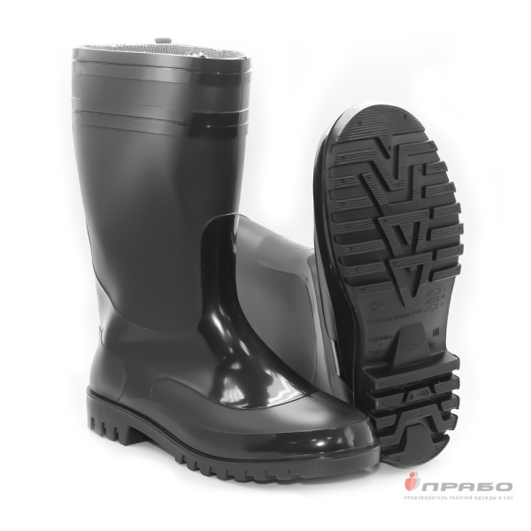 Сапоги мужские ПВХ «Sardonix 165-01» чёрные (30 см). Артикул: Пвх158. #REGION_MIN_PRICE# в г. Казань