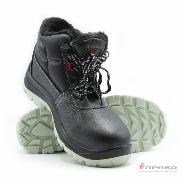 Ботинки «Скорпион Зима1201.1» с подошвой ПУ/ТПУ чёрные (искусственный мех). Артикул: Кож315. #REGION_MIN_PRICE# в г. Казань